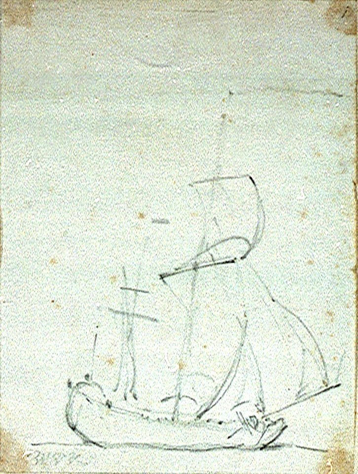 A royal yacht before the wind RMG PW7034