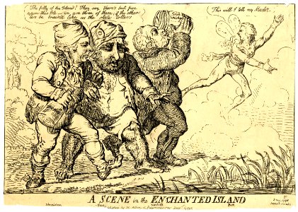 A scene in the enchanted island (BM 1868,0808.6798)