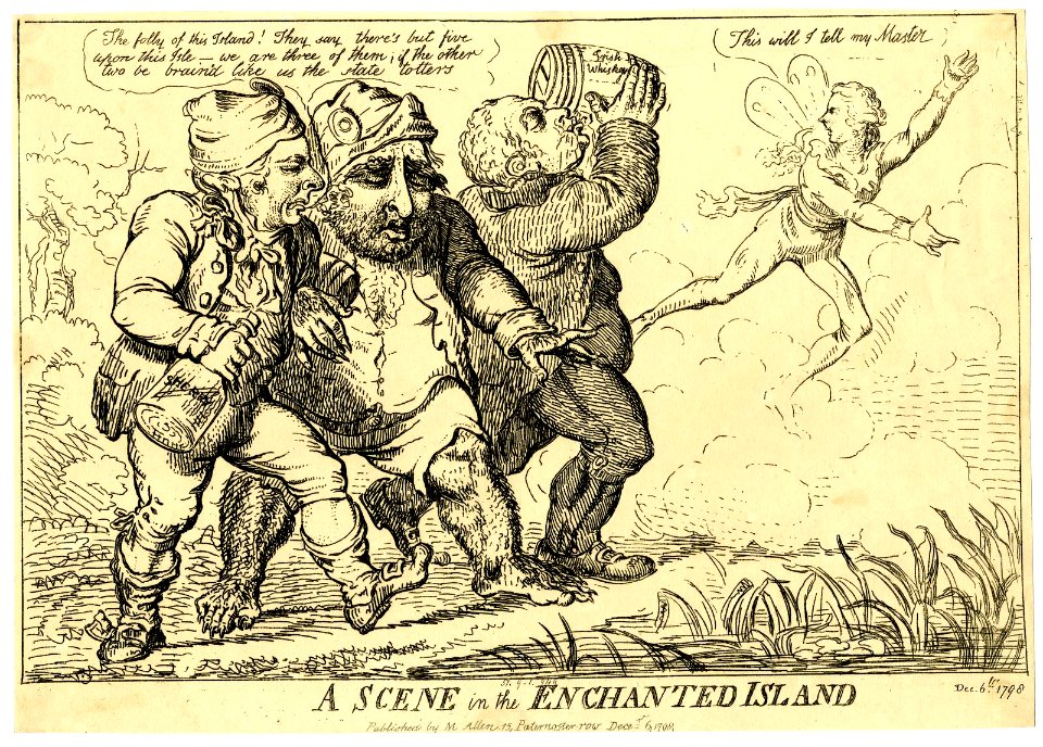 A scene in the enchanted island (BM 1851,0901.949)