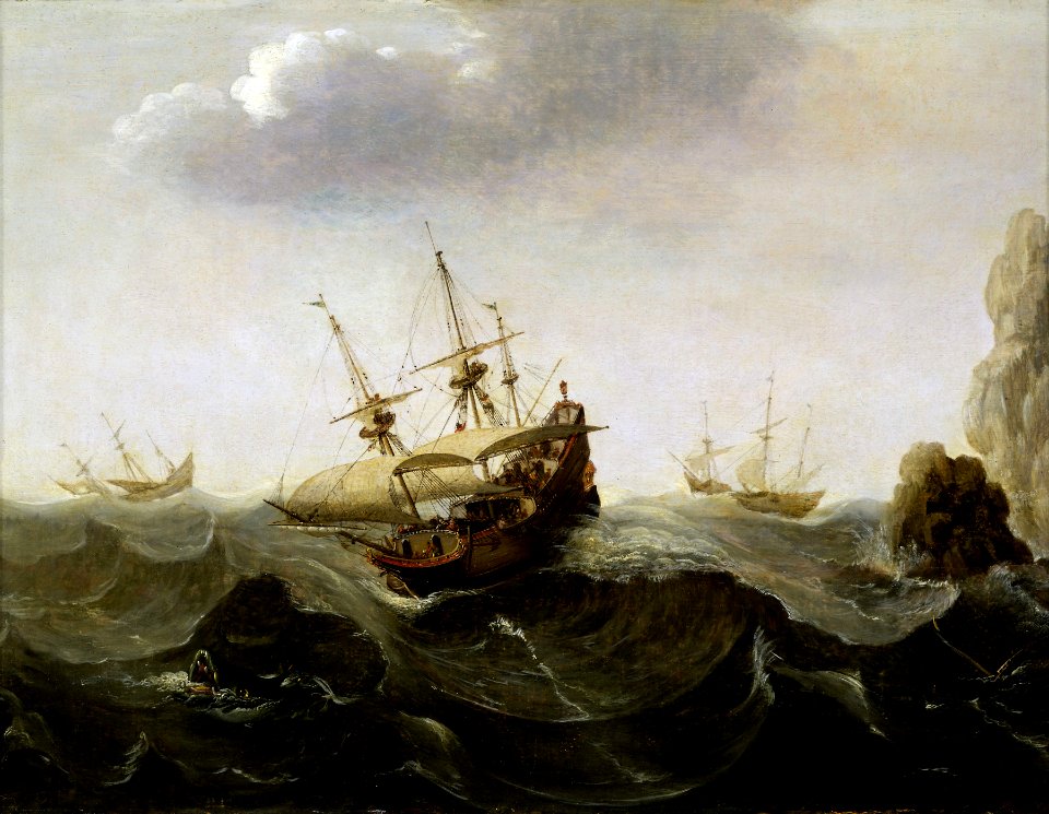 A Ship in a Rough Sea RMG BHC0725