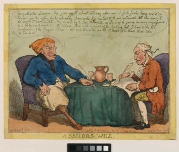 A Sailor's Will. (caricature) RMG PW4152