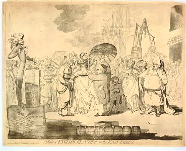 A sale of English-Beauties, in the East Indies. (BM 1868,0808.5532)