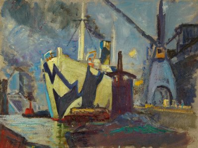 A ship in the docks RMG L8676