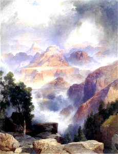 A Showery Day Grand Canyon Thomas Moran 1919