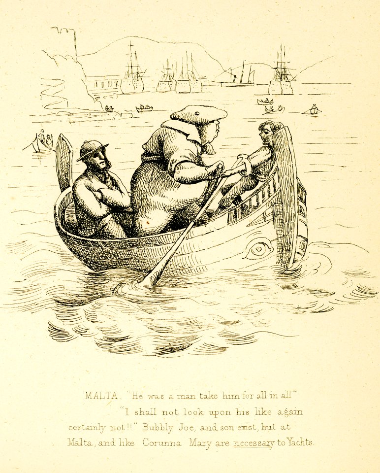 A small boat takes passengers to yacht “Maraquita” - O’hara (smith) - - 1859