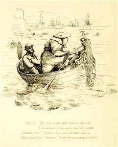 A small boat takes passengers to yacht “Maraquita” - O’hara (smith) - - 1859