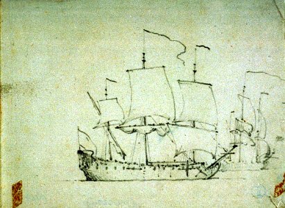 A small ship before a light breeze RMG PV5254