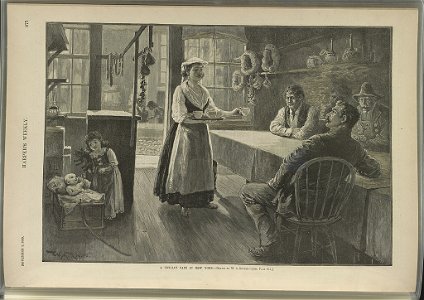A Sicilian café in New York - Drawn by W.A. Rogers. LCCN2013645874