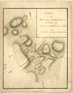 A Sketch of the Battle of German. Tn., 4th October 1777, where the rebels were repulsed. LOC gm71000931