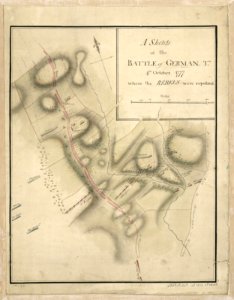 A Sketch of the Battle of German. Tn., 4th October 1777, where the rebels were repulsed. LOC gm71000931