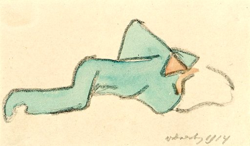 A Soldier Lying Down by Theo van Doesburg Centraal Museum AB4620
