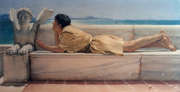 A silent counselor, by Lawrence Alma-Tadema