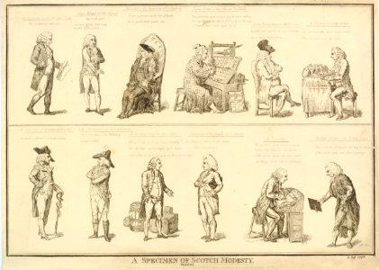 A specimen of Scotch modesty. (BM 1868,0808.10351)