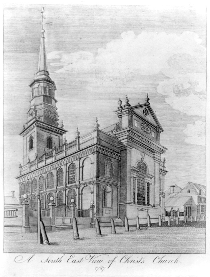 A south east view of Christ's church, 1787 LCCN2004669296