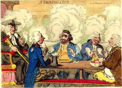 A smoking club. (BM 1851,0901.636)