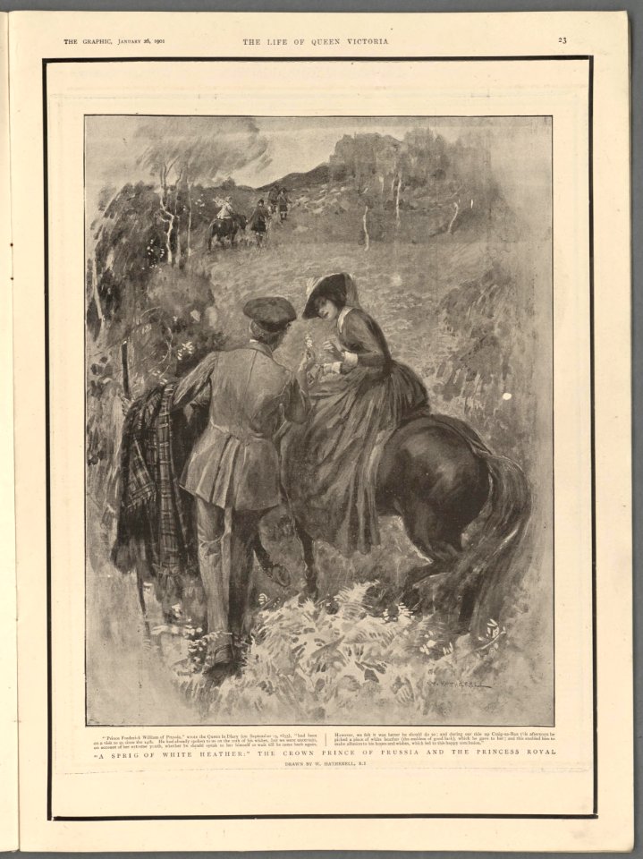 A sprig of white heather the Crown Prince of Prussia and the Princess Royal (5254876)