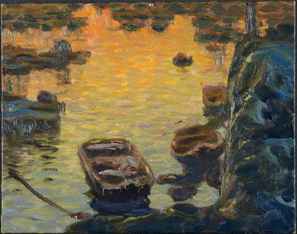 A Spring Night during the Fishing Season. Study from Lofoten (Anna Boberg) - Nationalmuseum - 20477