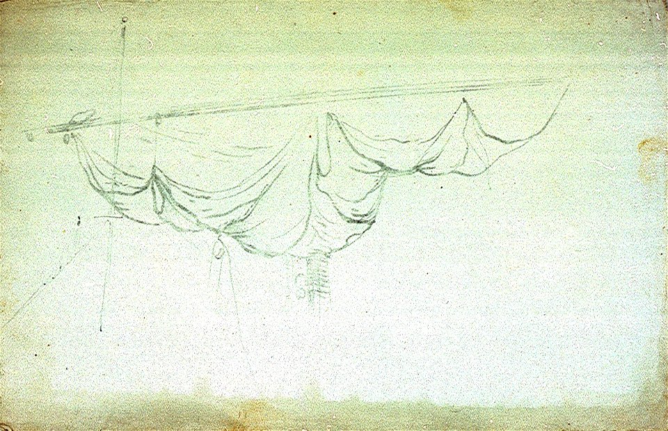 A square sail hauled up RMG PW6648