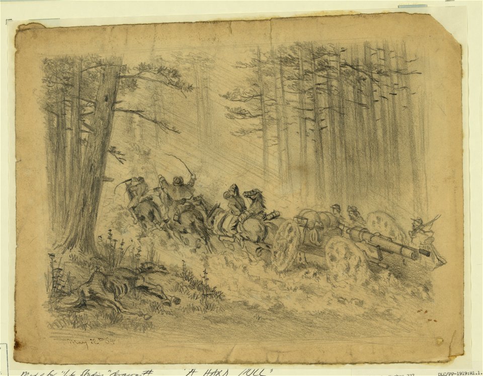 A stormy march-(Artillery)-Spotsylvania Court House LCCN2004661879