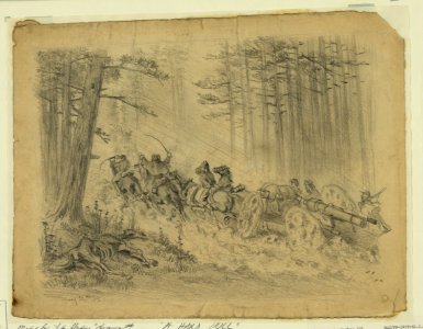 A stormy march-(Artillery)-Spotsylvania Court House LCCN2004661879