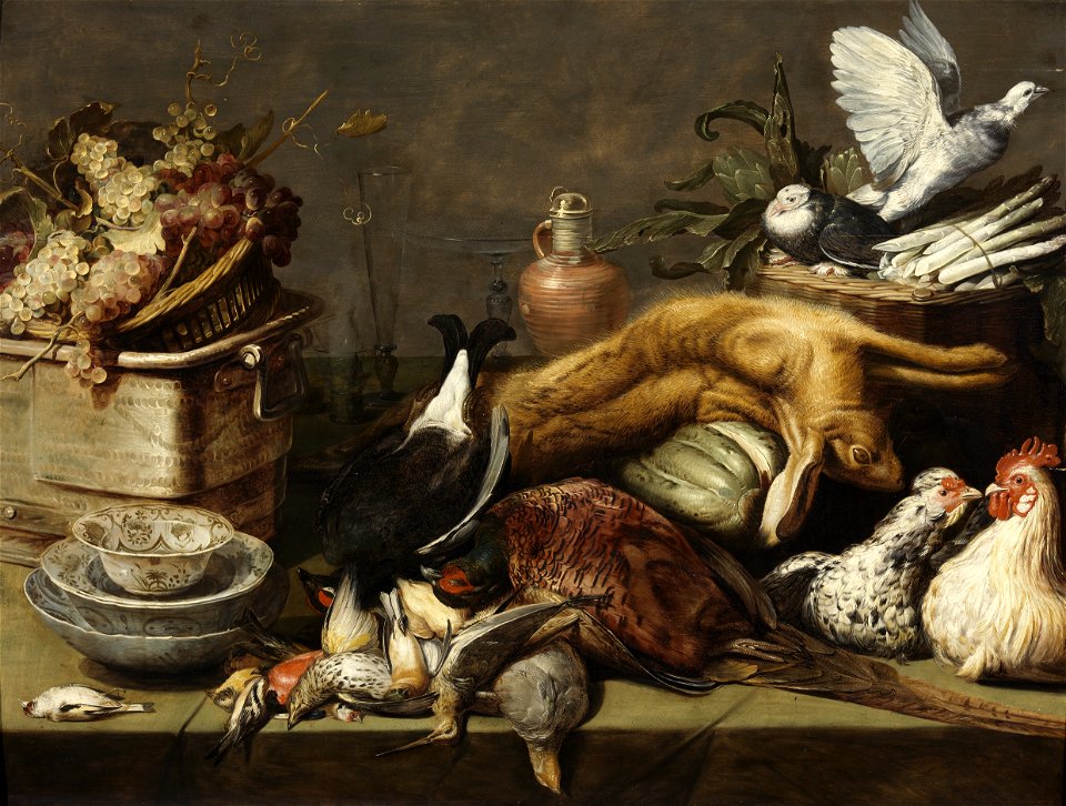 A Still Life with Dead Birds and a Hare P5247