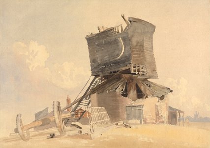 A Storm Damaged Windmill - John Middleton