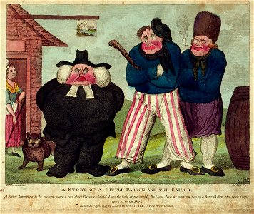A story of a little parson and the sailor. (caricature) RMG PU4779