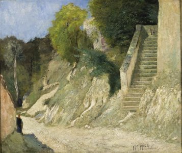 A Steep Ascent in Montigny-sur-Loing (Carl Fredrik Hill) - Nationalmuseum - 18866