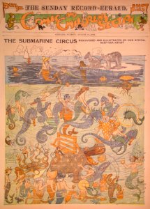 A Submarine Circus - Walt McDougall 1903-08-16