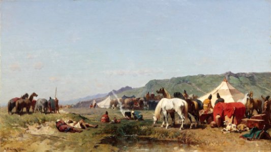 Alberto Pasino Ein arabisches Feldlager