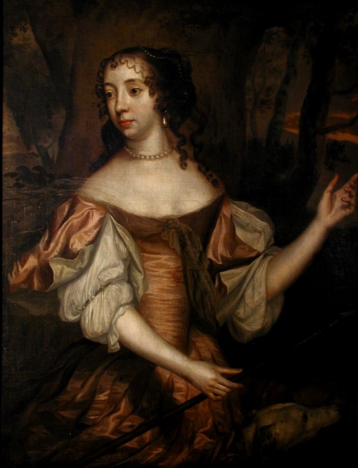 Albertine Agnes, Prinzessin von Oranien, vermählte Fürstin von Nassau-Diez als Göttin Diana
