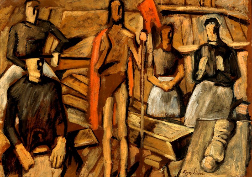 Albin Egger-Lienz Auferstehung Entwurf