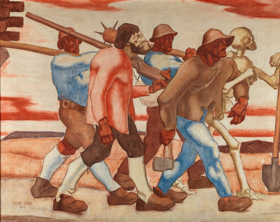 Albin Egger-Lienz Totentanz 1916 Variante von Fassung 4