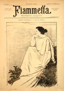 Alberto Micheli Pellegrini - Arsura Meridiana, ilustração para o periódico Fiammetta