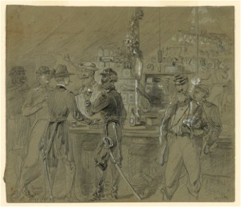 A sutler's tent near H.Q. LCCN2004661305