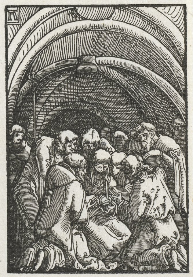 Albrecht Altdorfer (German, c. 1480-1538) - The Fall and Redemption of Man, The Death of the Virgin - 1952.43.d - Cleveland Museum of Art