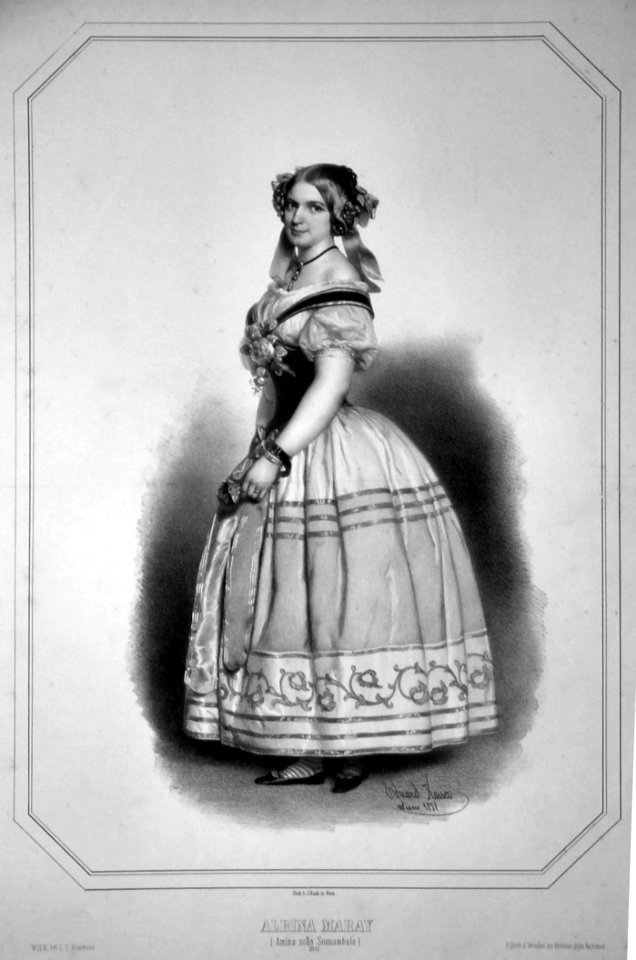 Albina Maray Sonnambula 1851