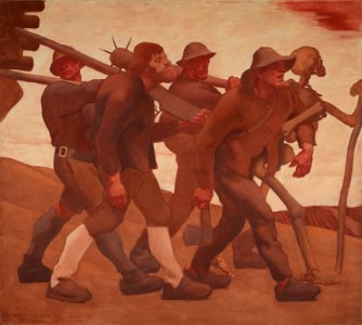 Albin Egger-Lienz - Der Totentanz von Anno Neun - 883 - Österreichische Galerie Belvedere