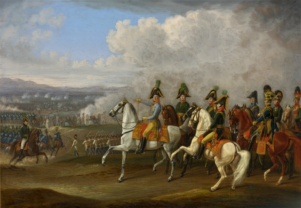 Albrecht Adam - General von Bellegarde und seine Offiziere vor einer Schlacht (1815)