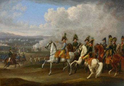 Albrecht Adam - General von Bellegarde und seine Offiziere vor einer Schlacht (1815)
