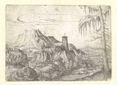 Albrecht Altdorfer - Landscape with a Big Castle (Rijksmuseum RP-P-OB-2978)