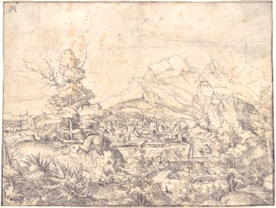Albrecht Altdorfer - The Great Landscape with the Water Mill (Washington, National Gallery of Art 1978.74.1)