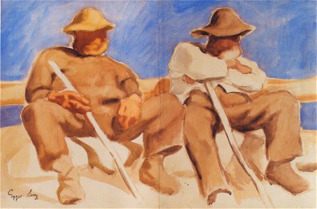 Albin Egger Lienz - Ruhende Hirten