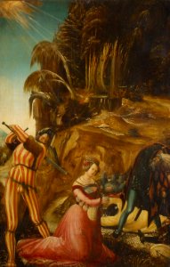 Albrecht Altdorfer, , Kunsthistorisches Museum Wien, Gemäldegalerie - Enthauptung der Hl. Katharina - GG 6426 - Kunsthistorisches Museum