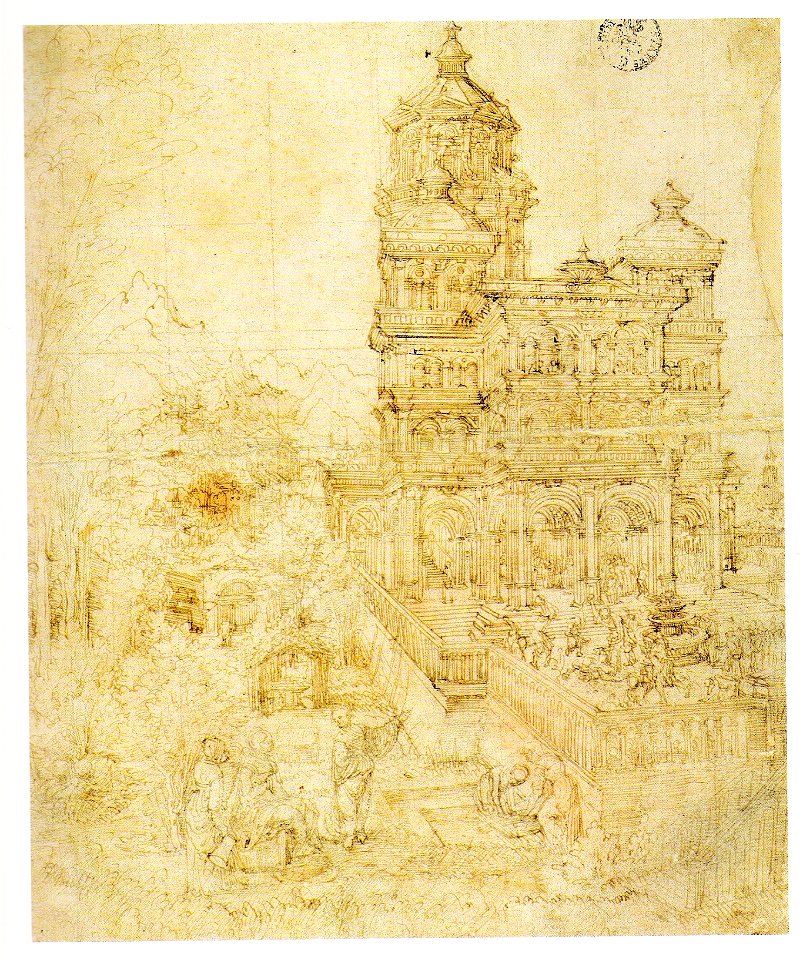 Albrecht Altdorfer- Skizze Susanna im Bade