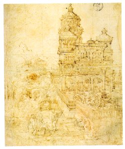 Albrecht Altdorfer- Skizze Susanna im Bade