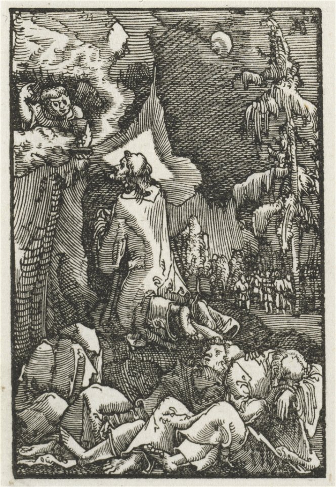 Albrecht Altdorfer (German, c. 1480-1538) - The Fall and Redemption of Man, Christ on the Mount of Olives - 1952.39.c - Cleveland Museum of Art