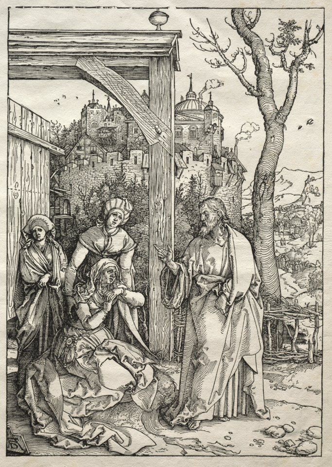 Albrecht Dürer (German, 1471-1528) - Life of the Virgin, Christ Taking Leave of His Mother - 1922.300 - Cleveland Museum of Art
