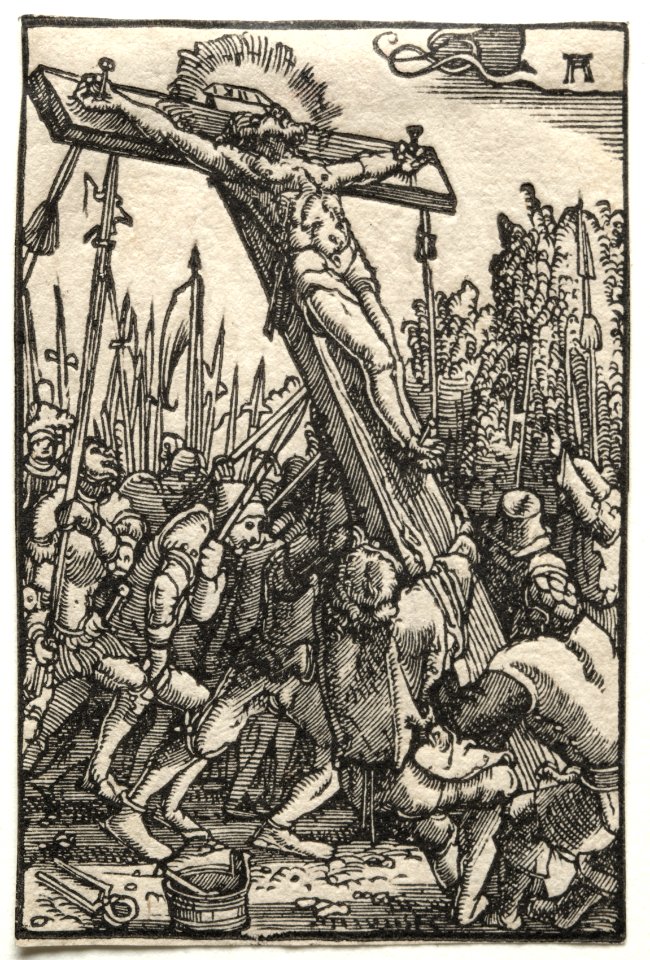 Albrecht Altdorfer (German, c. 1480-1538) - The Fall and Redemption of Man, The Raising of the Cross - 1932.330.29 - Cleveland Museum of Art