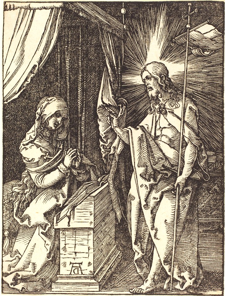 Albrecht Dürer - Christ Appearing to His Mother (NGA 1943.3.3662)
